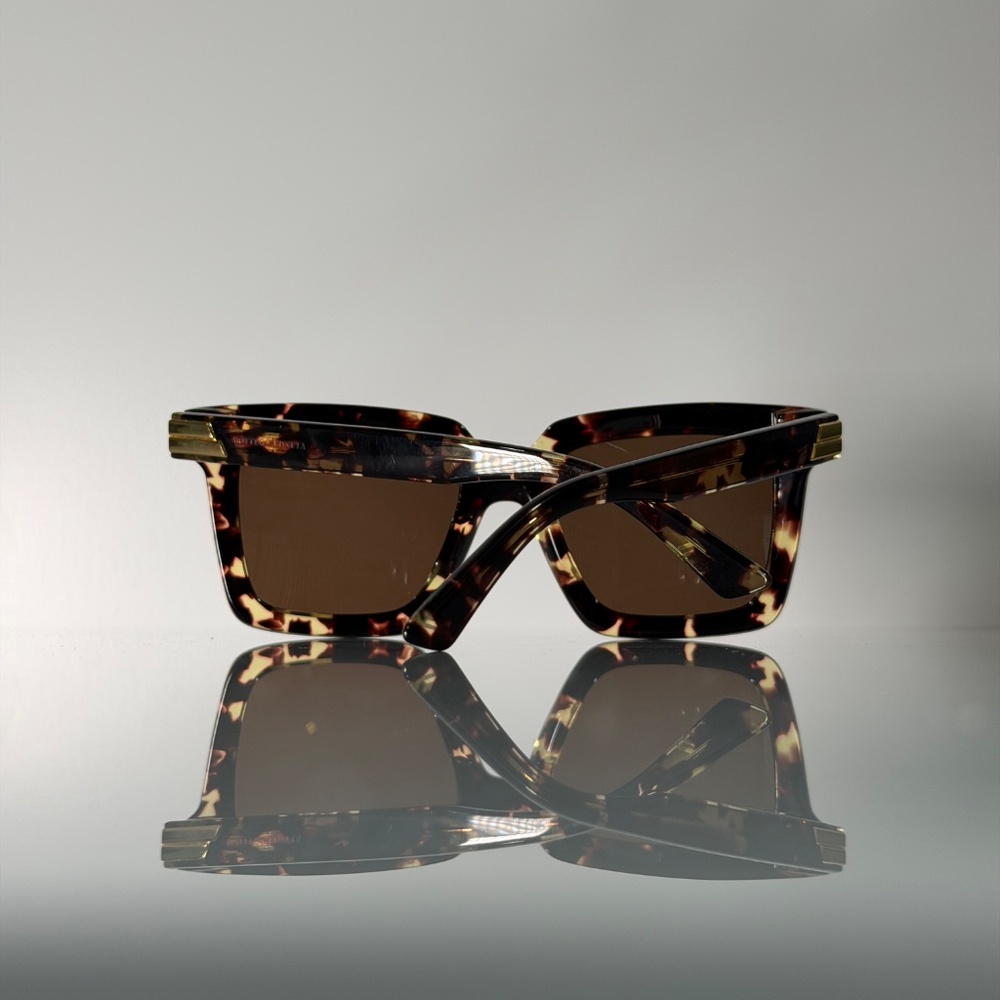 Bottega Veneta Light Ribbon Square Sunglasses – Havana - Picture 8 of 14